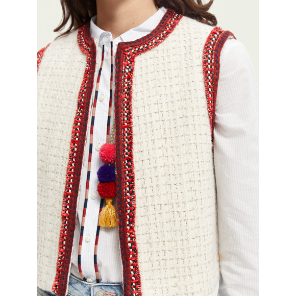 Scotch & Soda White and Red Tank Top - Picture 3 of 7